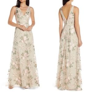 JENNY YOO Tatum Floral Embroidered Dress - Blush 6